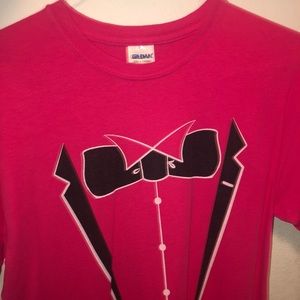 Pink tuxedo shirt